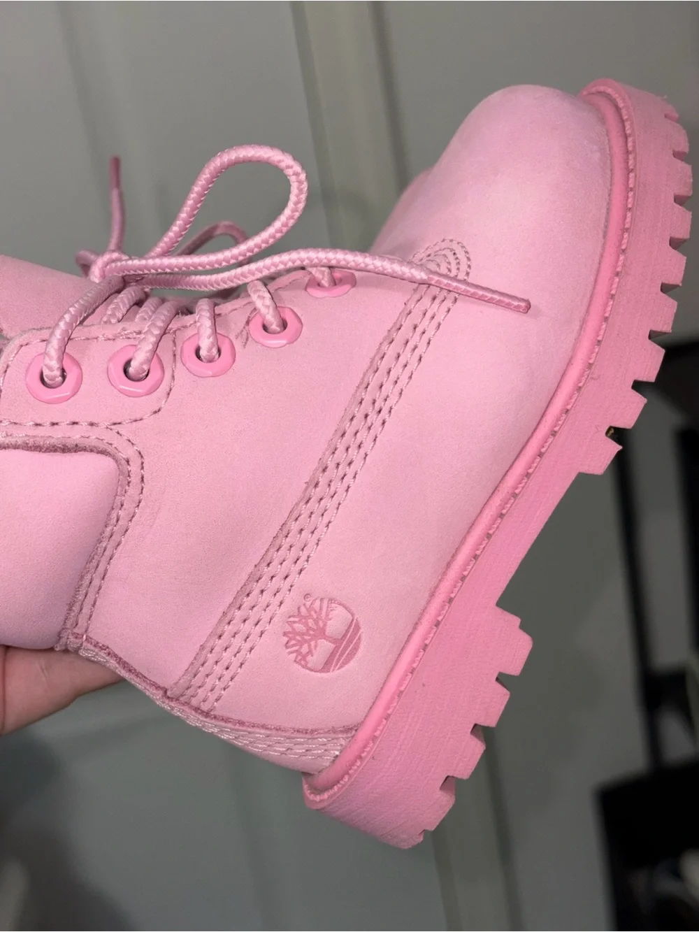 Pink Timberland Boots